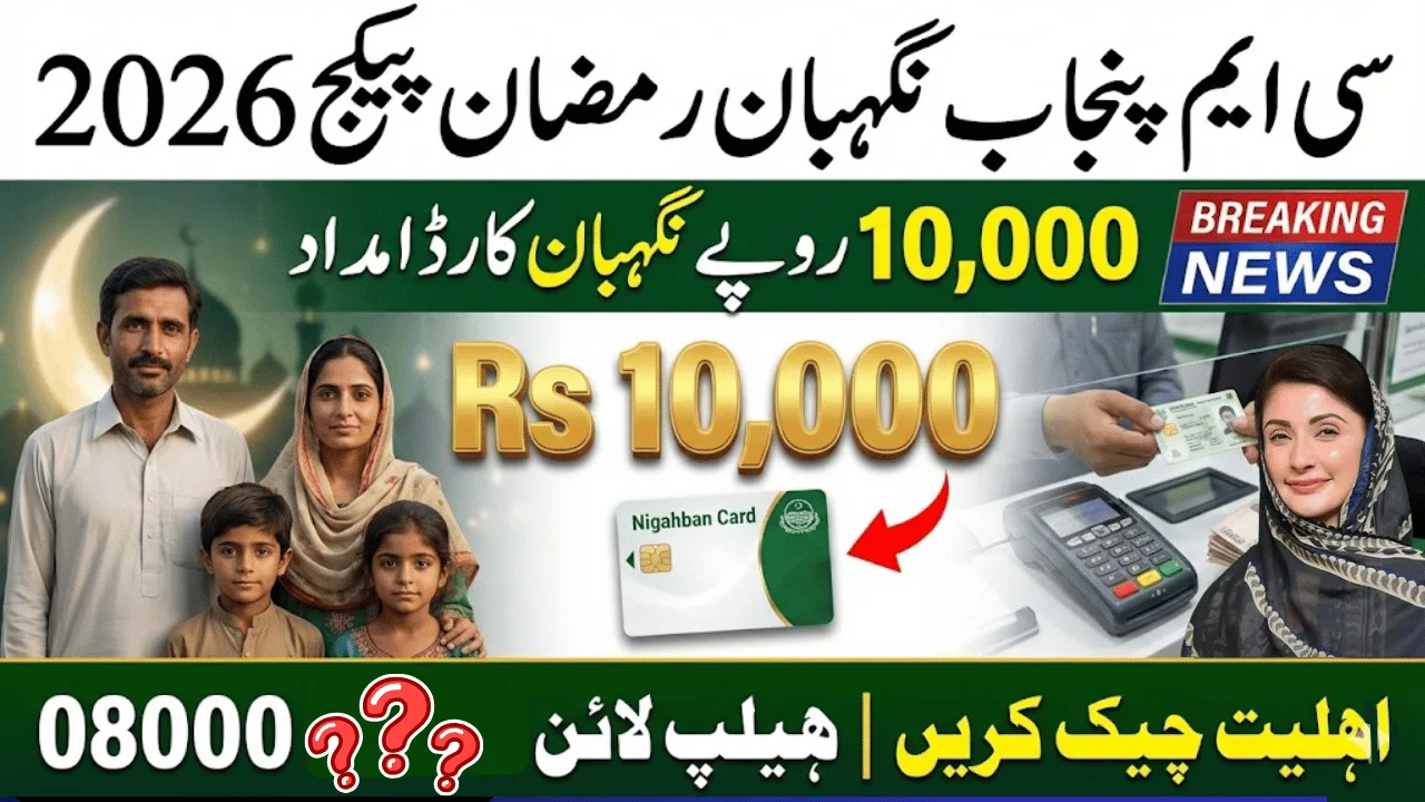 CM Punjab Nigehban Ramzan Package 2026 – Complete Guide to Get Nigahban Card & Rs 10,000 Aid