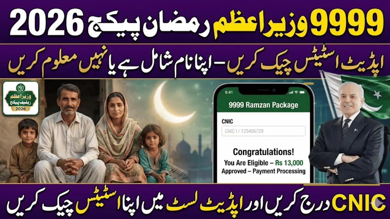 PM Ramzan Relief Package 2026 Payment Date Update
